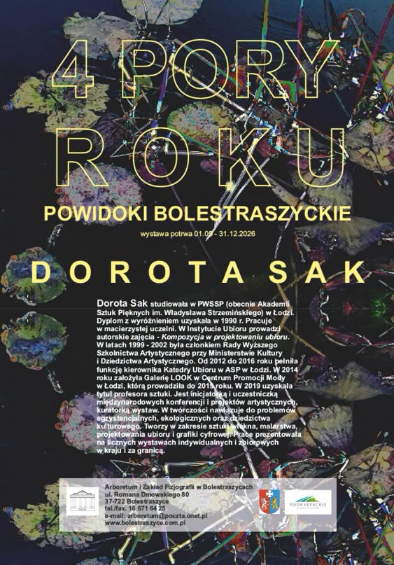 Plakat wystawy Doroty Sak