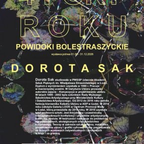 Plakat wystawy Doroty Sak